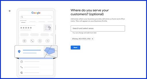 how to create google business profile without address