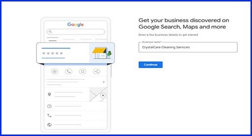how to create google business profile without address